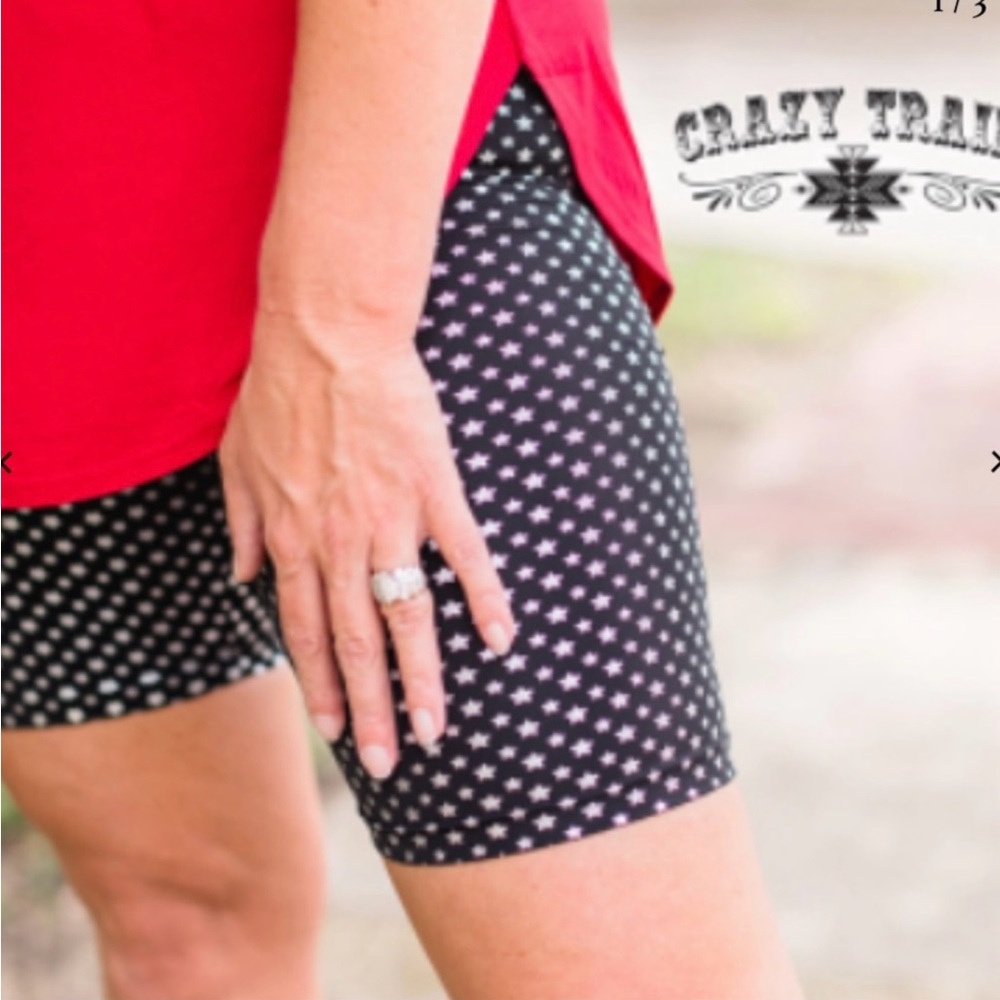 Crazy Train Biker Babe Shorts